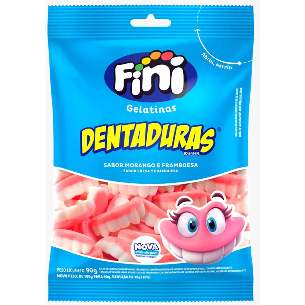 Imagem do produto Bala De Gelatina Fini 80g - Dentaduras