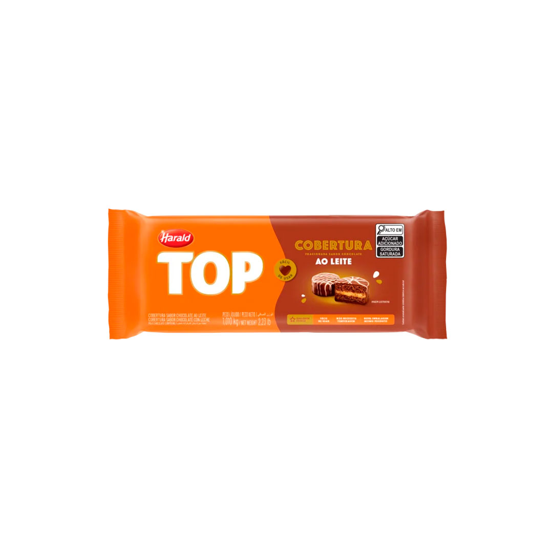 Imagem do produto Cobertura Barra Harald Top 1,05Kg - Ao Leite