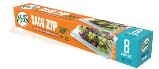Imagem do produto Saco Zip Grande 27X31cm C/8 Mello