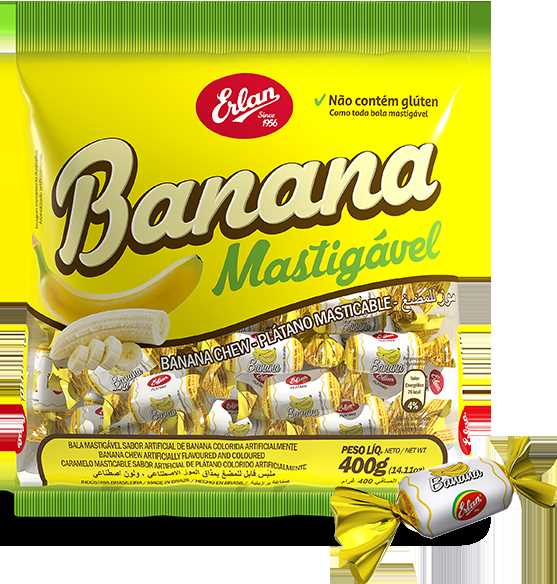 Imagem do produto Bala Mastigavel Erlan 400g - Banana
