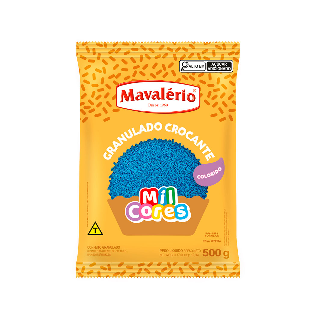 Imagem do produto Granulado Crocante Mil Cores 500g - Azul