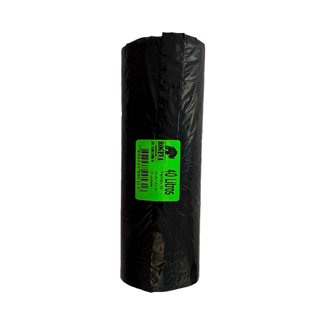 Imagem do produto Saco Lixo Rolo 40L Preto C/25 Rogeva
