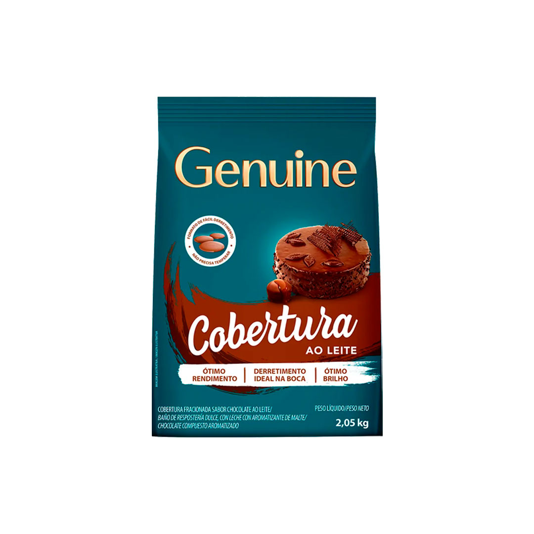 Imagem do produto Cobertura Gotas Genuine 2,05Kg - Ao Leite