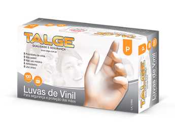 Imagem do produto Luva Vinil com Pó Talge 10 Unidades - G