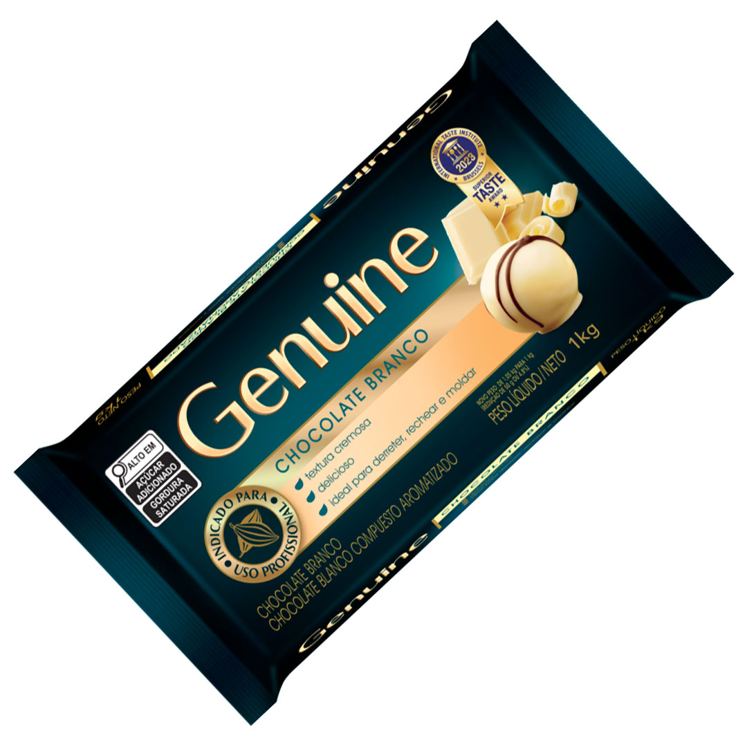 Imagem do produto Chocolate Barra Genuine 1Kg - Branco