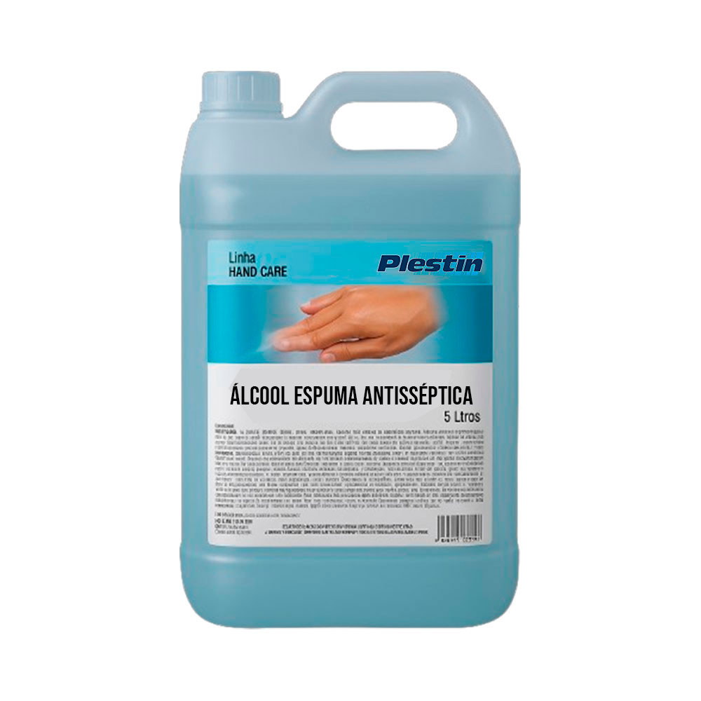 Imagem do produto Álcool Espuma Antisséptico 5 Litros Plestin
