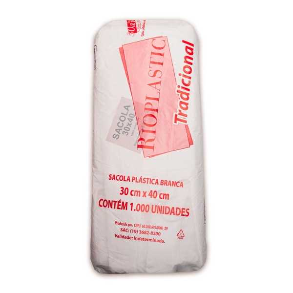 Imagem do produto Sacola Rioplastic 30X40 Branca C/1000 Un
