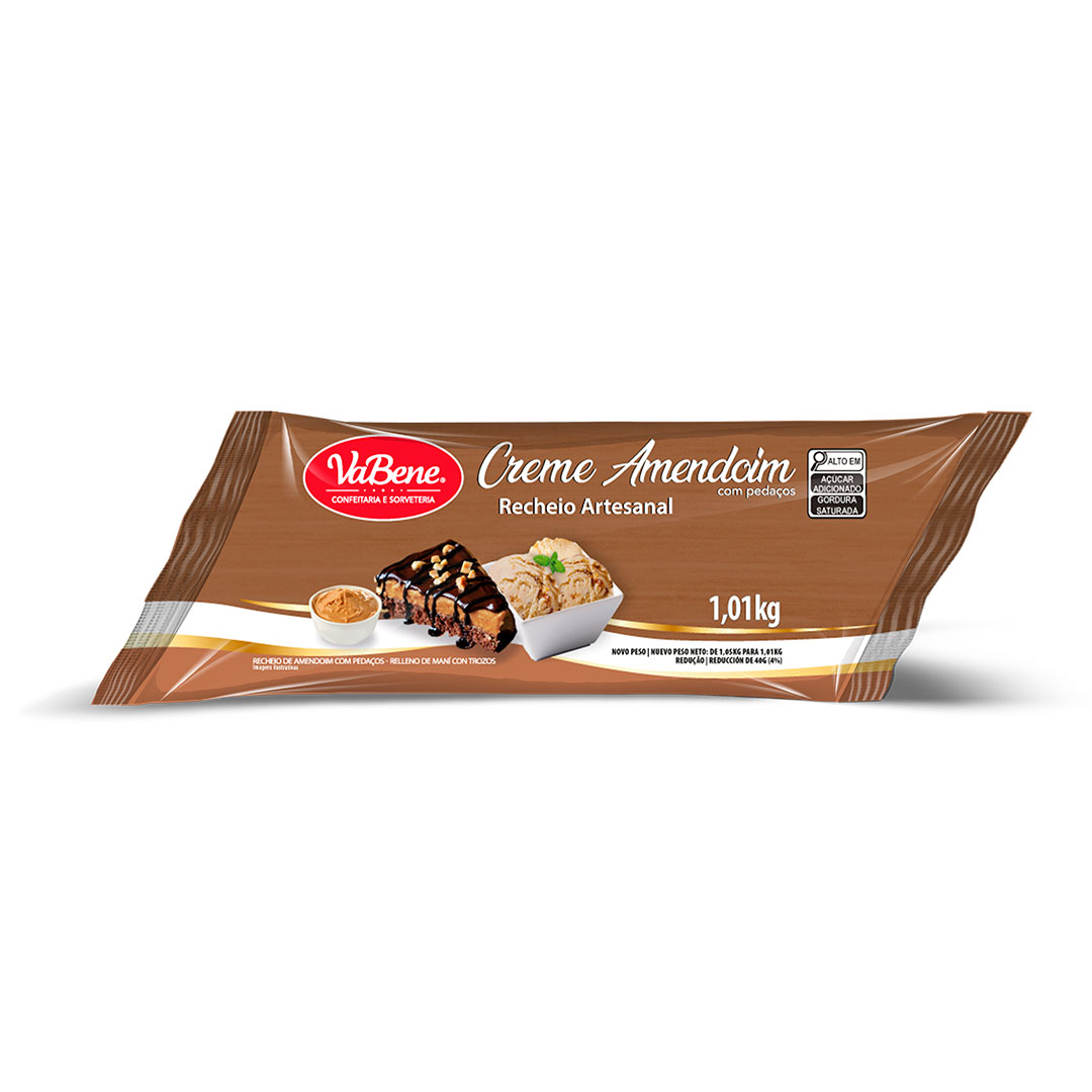 Imagem do produto Recheio Artesanal Creme 101kg Vabene - Amendoim