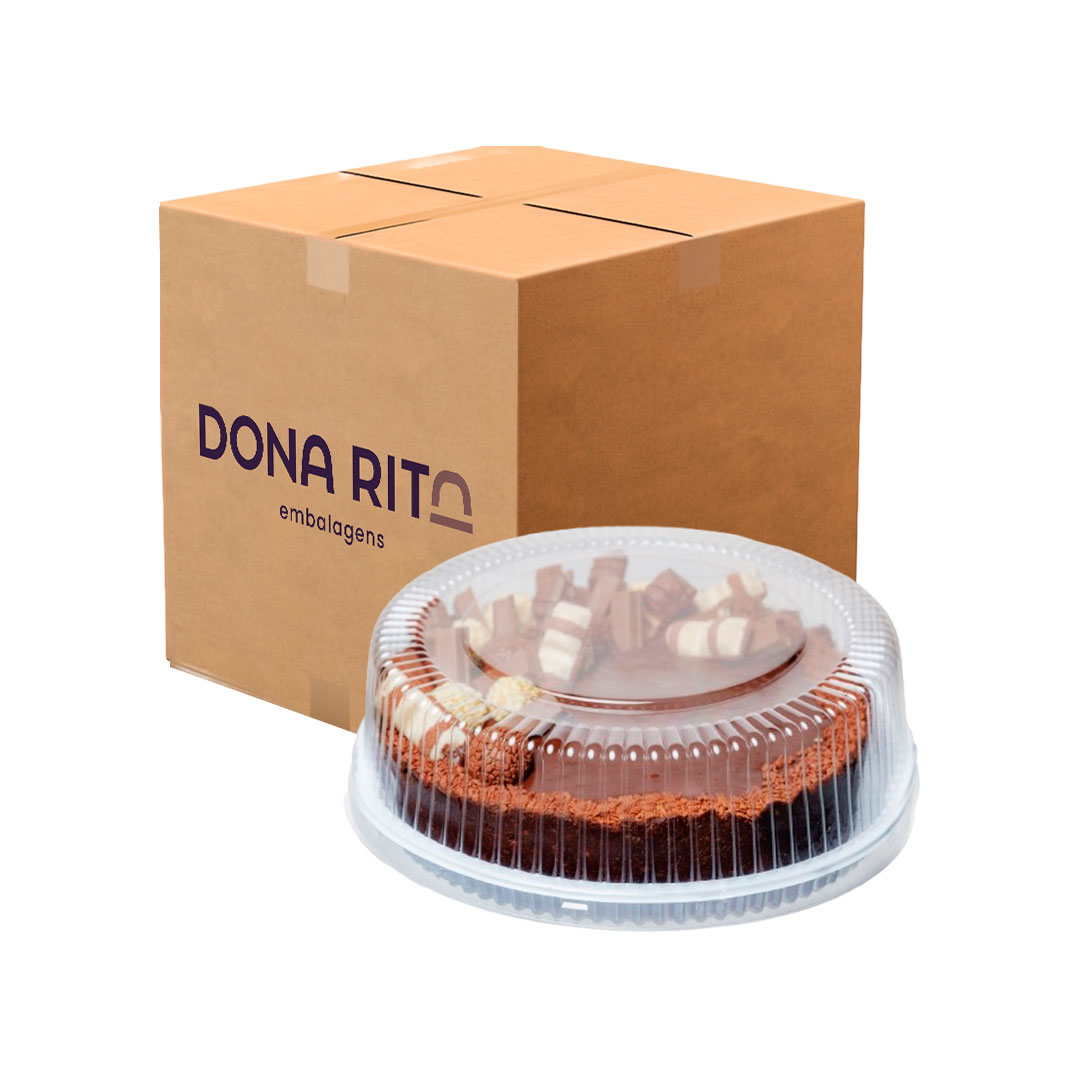 Imagem do produto D 56b Roma Dona Rita Torta Baixa Caixa Com 50 Unidades - Branco