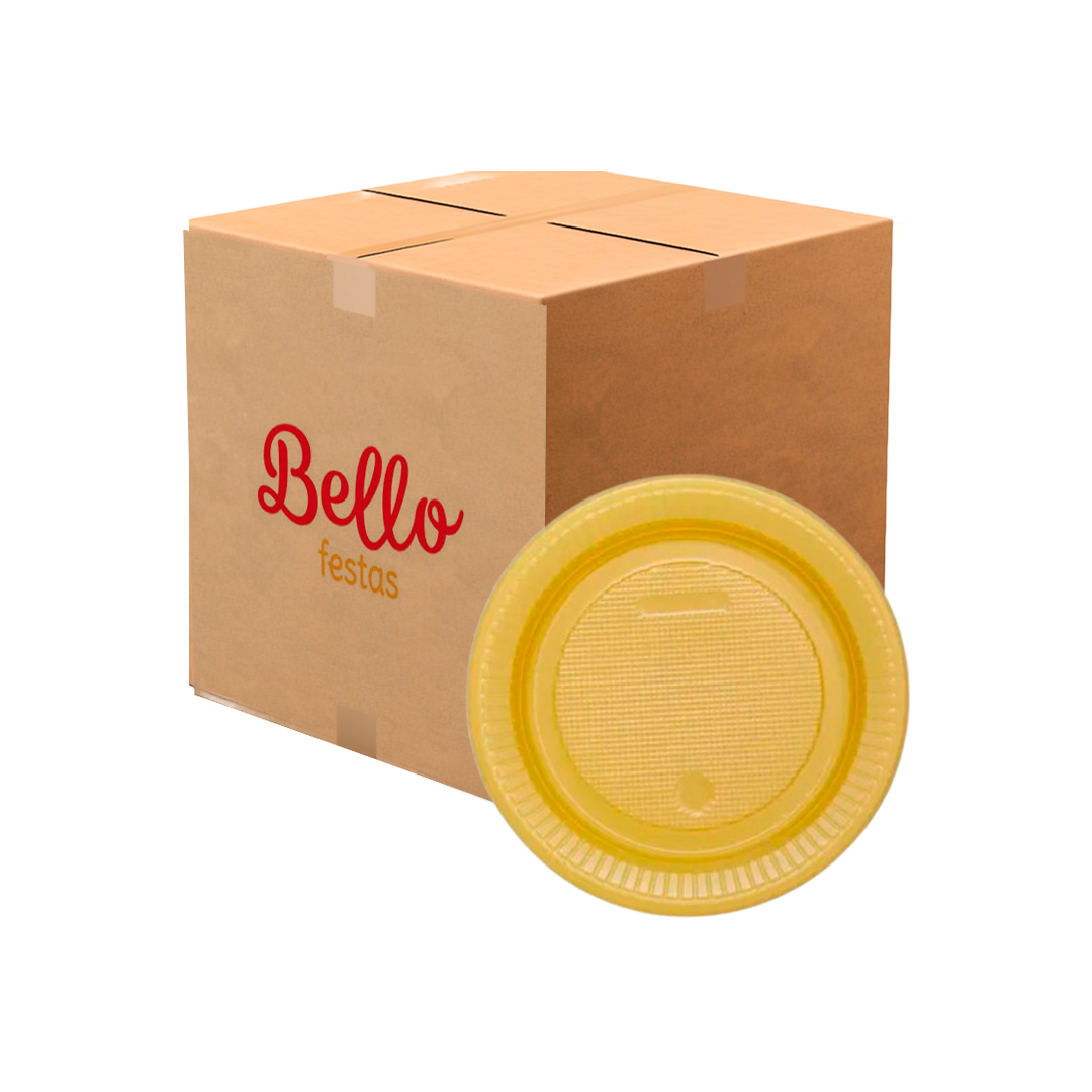 Imagem do produto Prato Plástico Pr 15 50x10 Bello Festa - Dourado