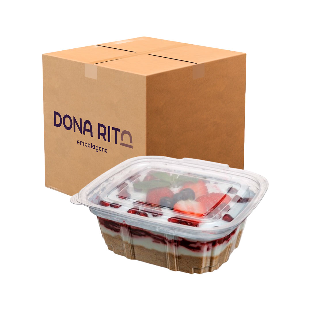 Imagem do produto Da 90 Dona Rita Pote Retangular Caixa Com 200 Unidades