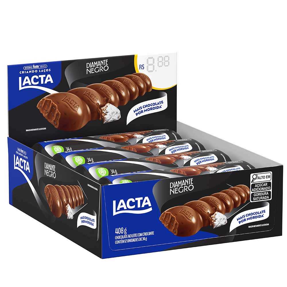 Imagem do produto Chocolate Lacta 34G - Diamante Negro