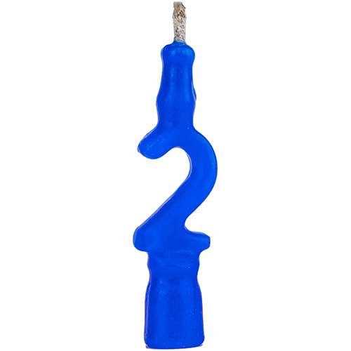 Imagem do produto Vela Aniversario Teimosa N2 Regina - Azul