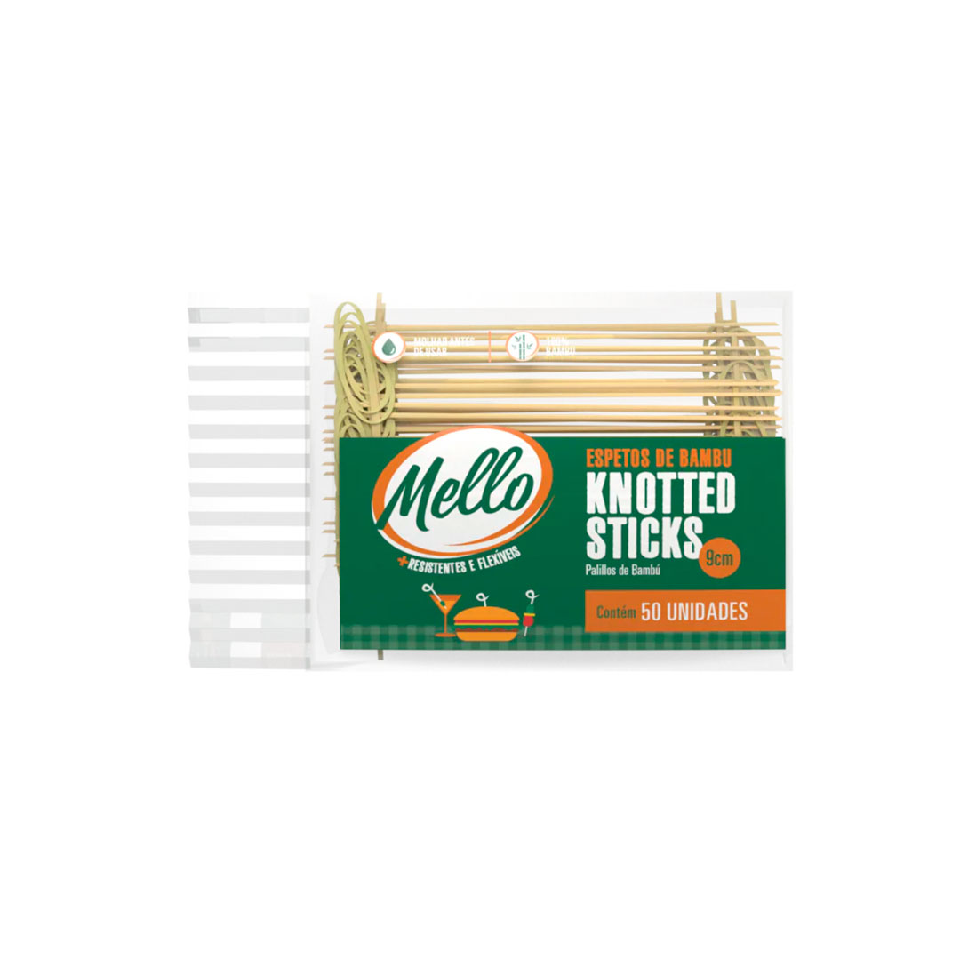 Imagem do produto Knotted Sticks 9cm Mello Com Com 50 Unidades