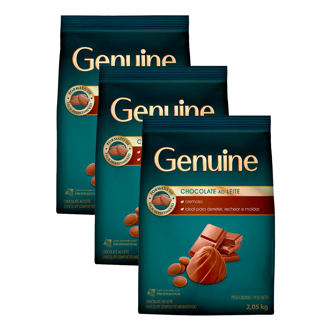 Imagem do produto Chocolate Em Gotas Genuine 205kg - Ao Leite