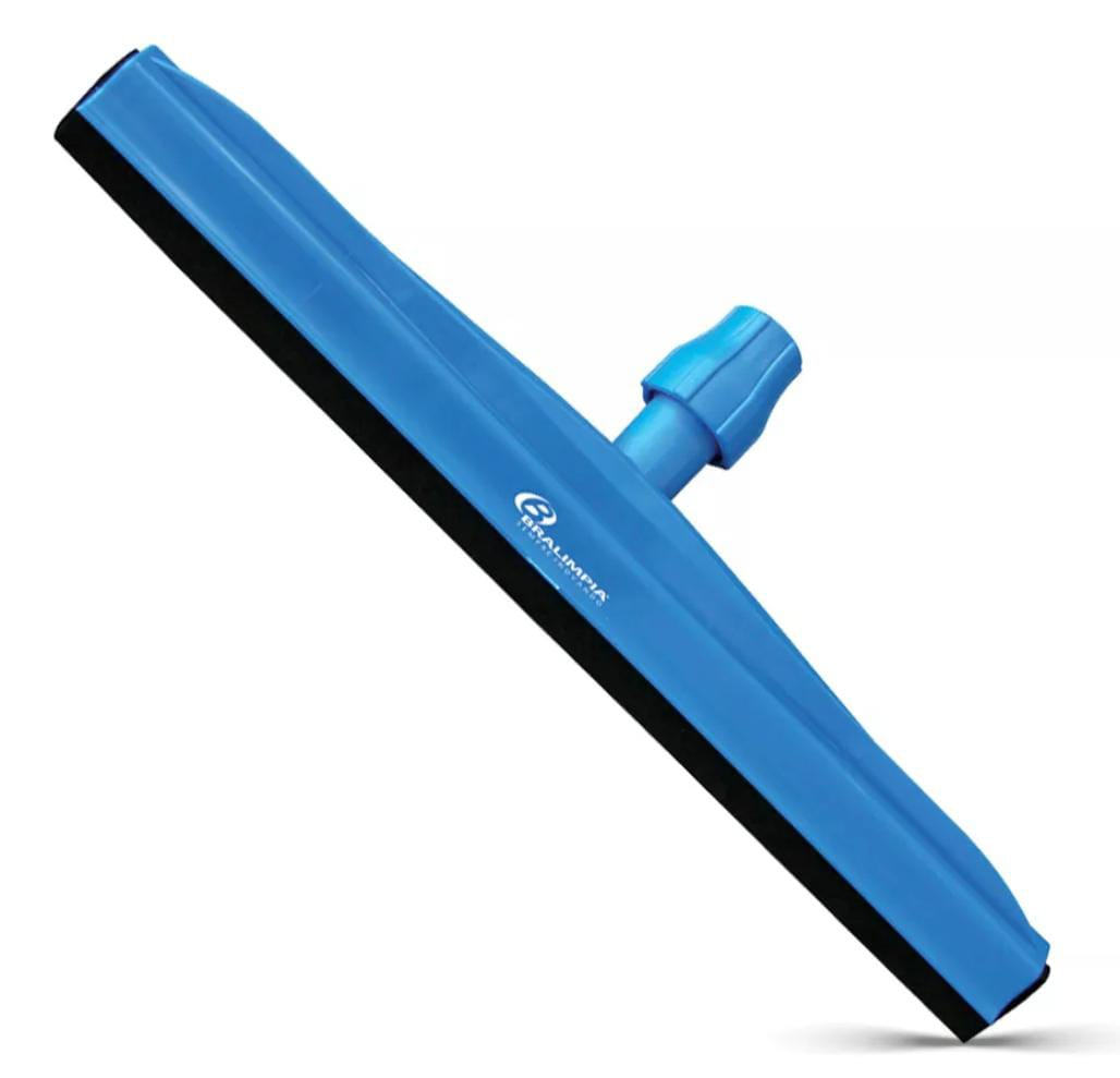 Imagem do produto Rodo Plástico 35cm Borracha Dupla Bralimpia - Azul