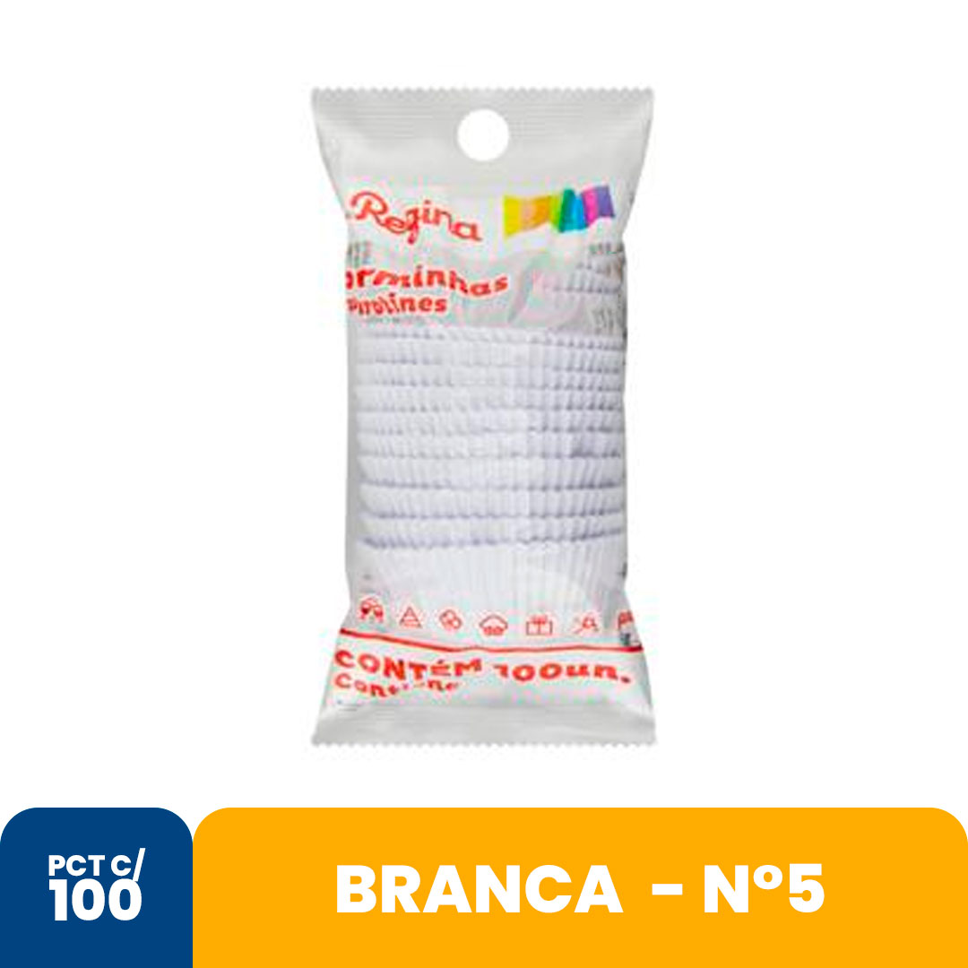 Imagem do produto Forminha Papel N5 Branca Junco Com 100