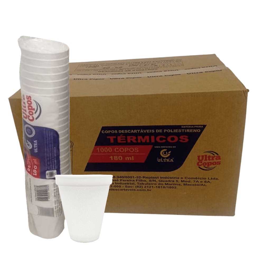 Imagem do produto Copo Isopor 180ml Pct/25 Cx/40 Ultra