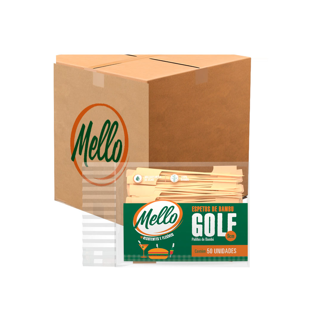 Imagem do produto Espeto Golf De Bambu 9cm 25x50 Mello
