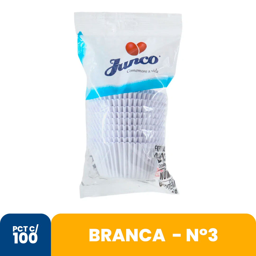 Imagem do produto Forminha Papel N3 Branca Junco Com 100