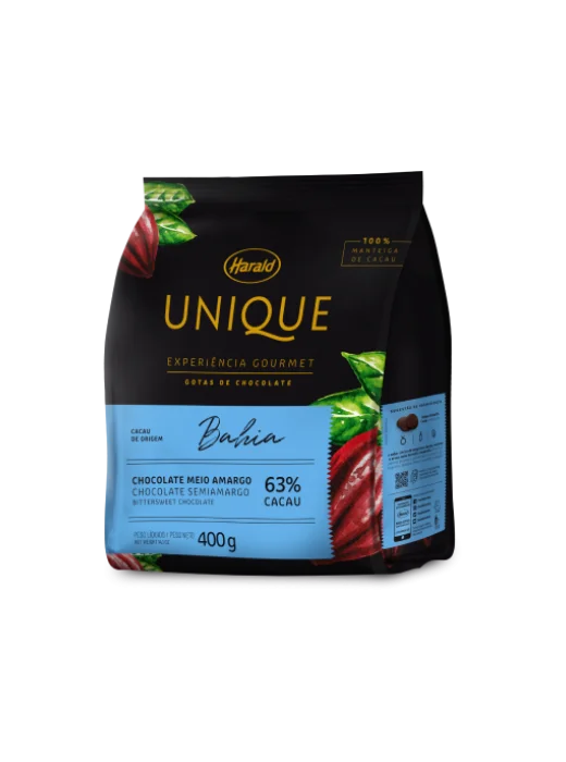 Imagem do produto Chocolate Gotas Harald Unique 400G - Bahia 63%