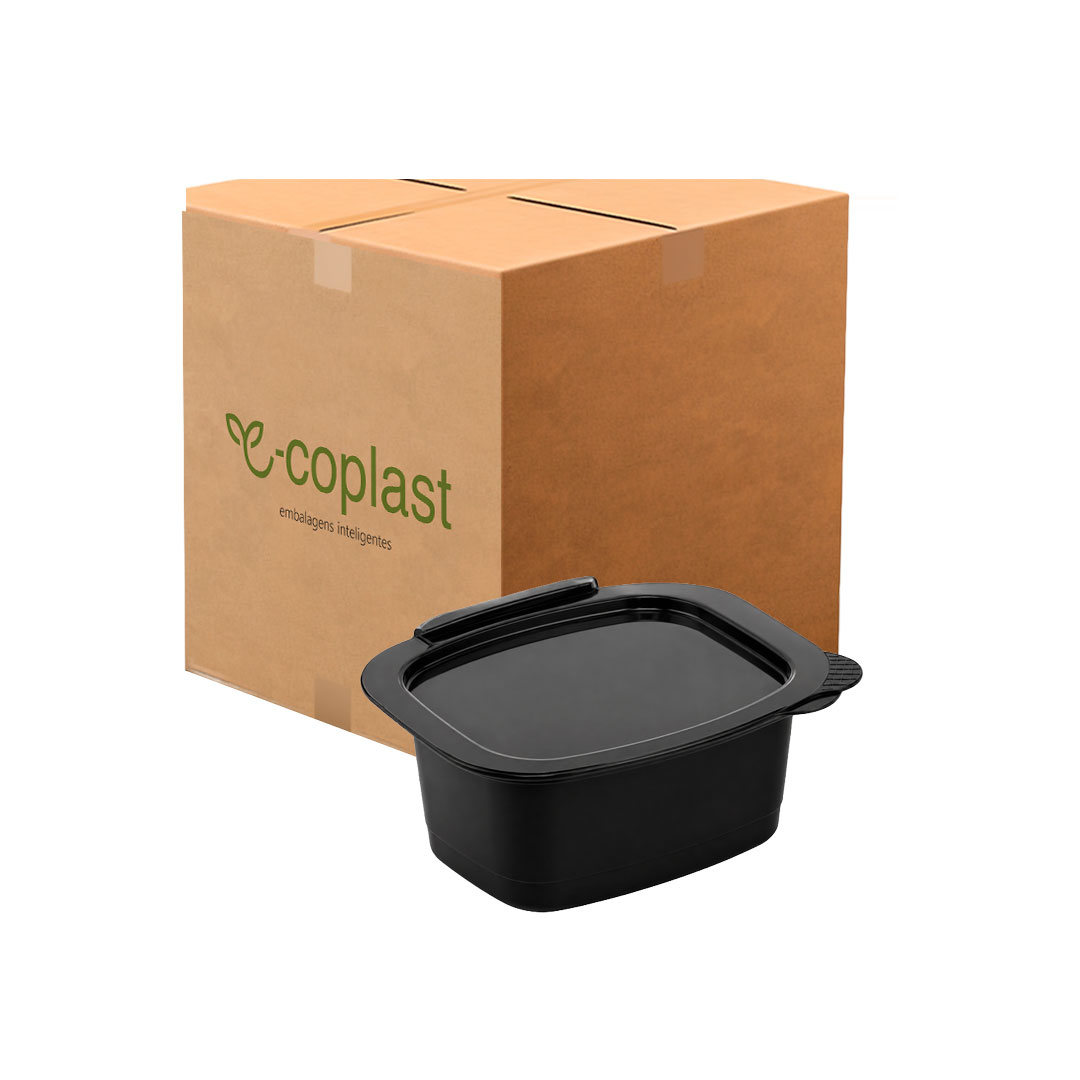 Imagem do produto Eco 695 A Ecoplast Pote Molho Retang 30 Ml - Preto