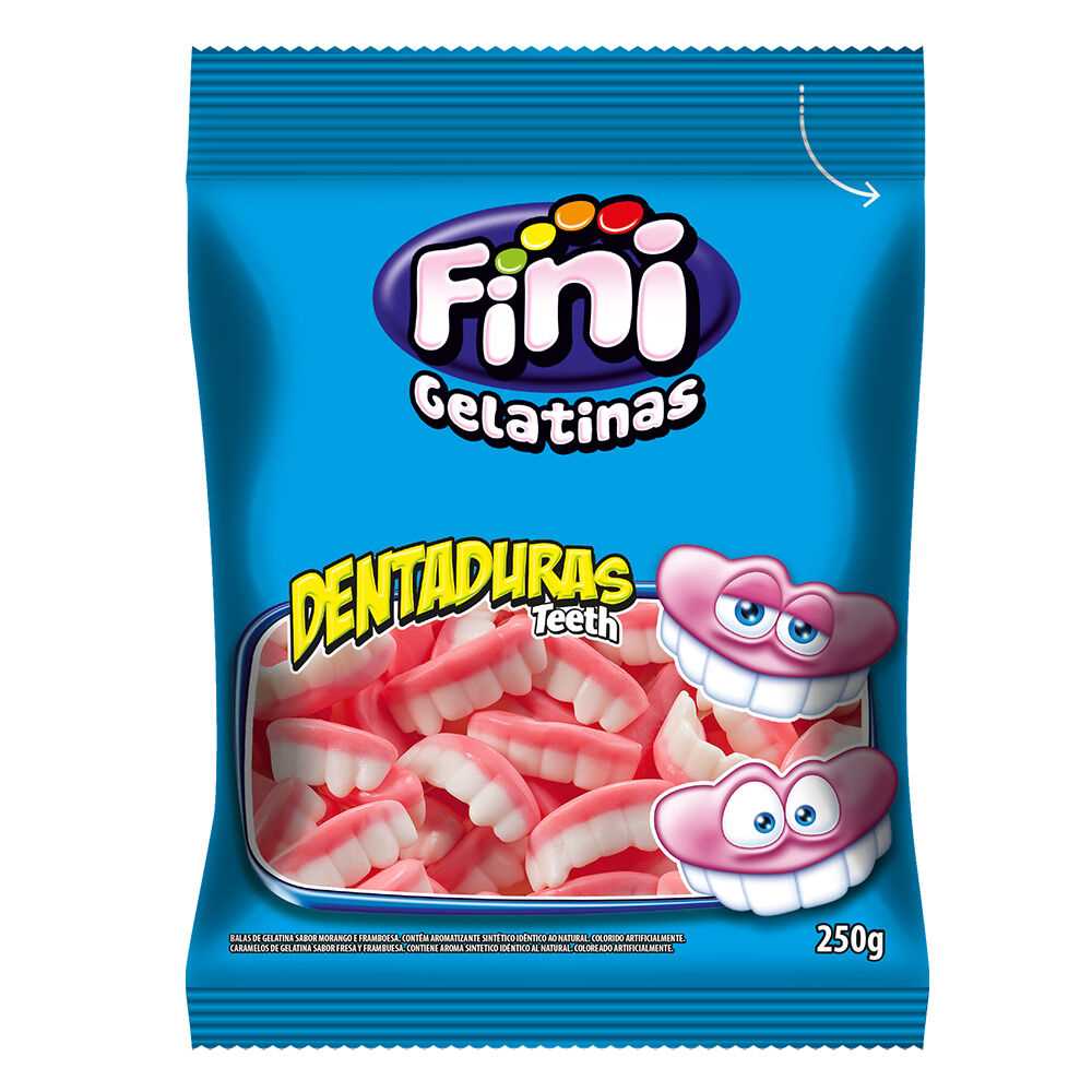 Imagem do produto Bala De Gelatina Fini 250g - Dentadura