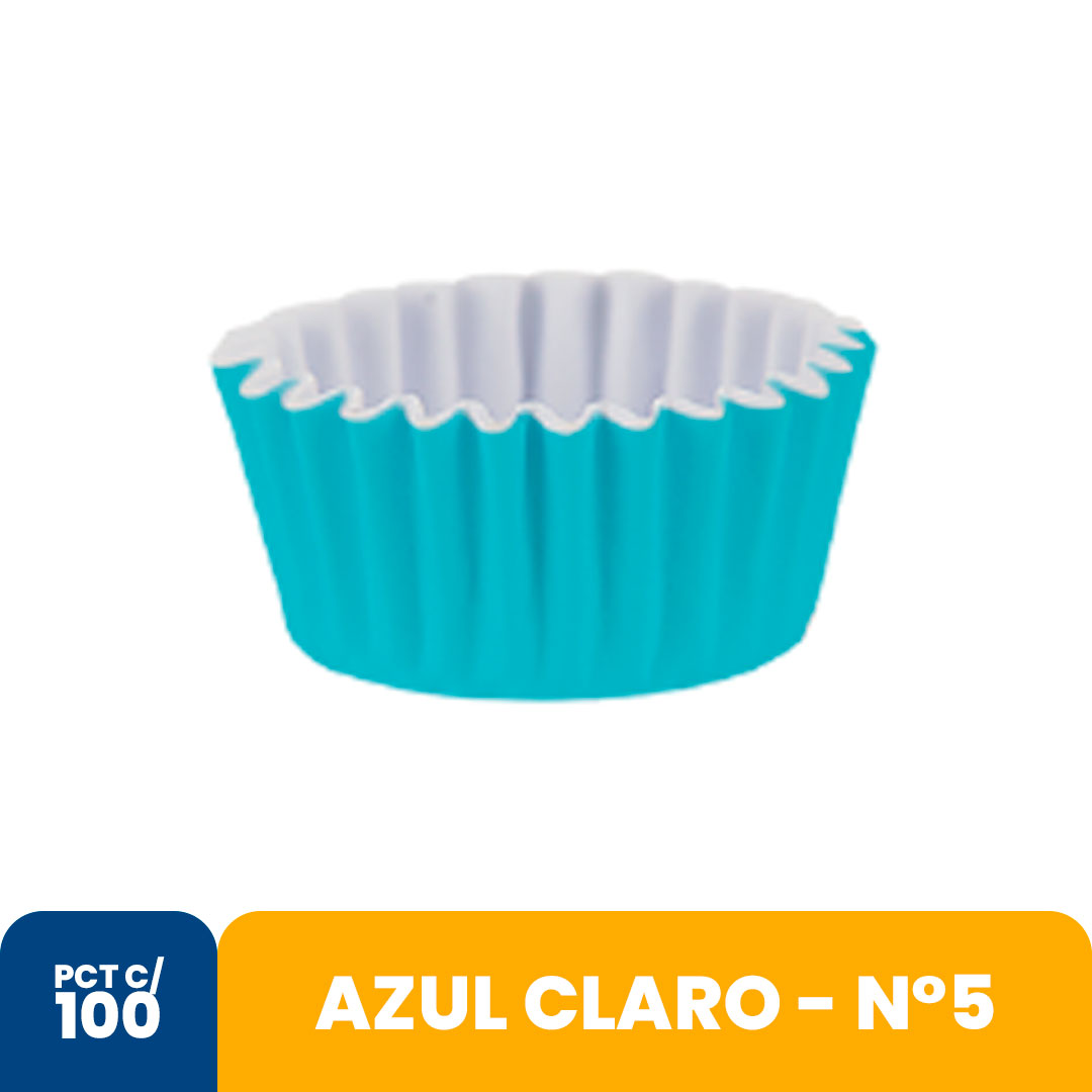 Imagem do produto Forminha Papel N5 Regina Com 100 - Azul Claro