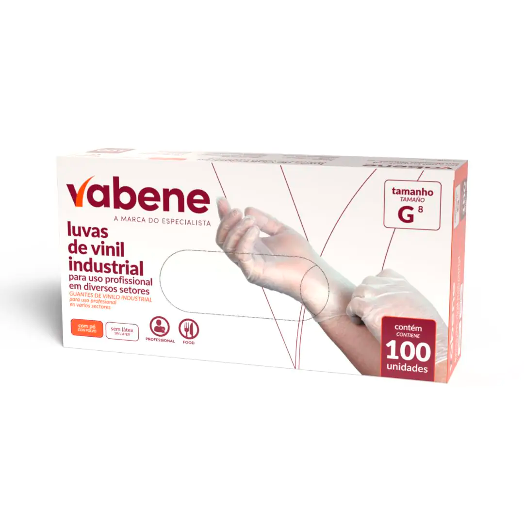 Imagem do produto Luva Vinil C/Pó Vabene 10X100 - G