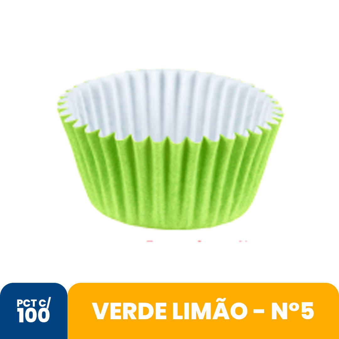 Imagem do produto Forminha Papel N5 Regina Com 100 - Verde Limão