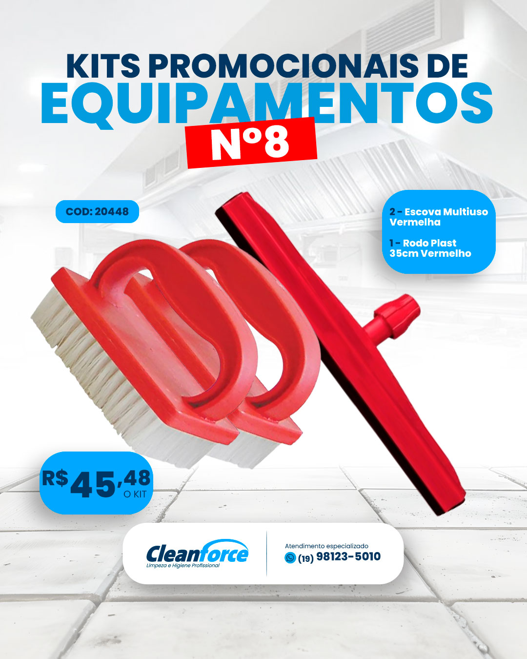 Imagem do produto Kit Cleanforce 8