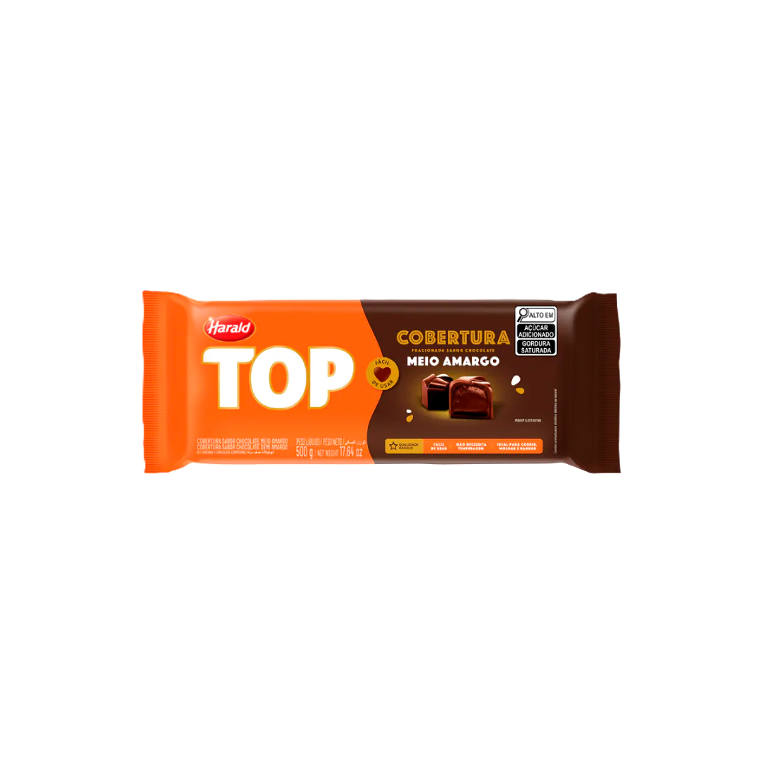 Imagem do produto Cobertura Barra Harald Top 500 G - Meio Amargo