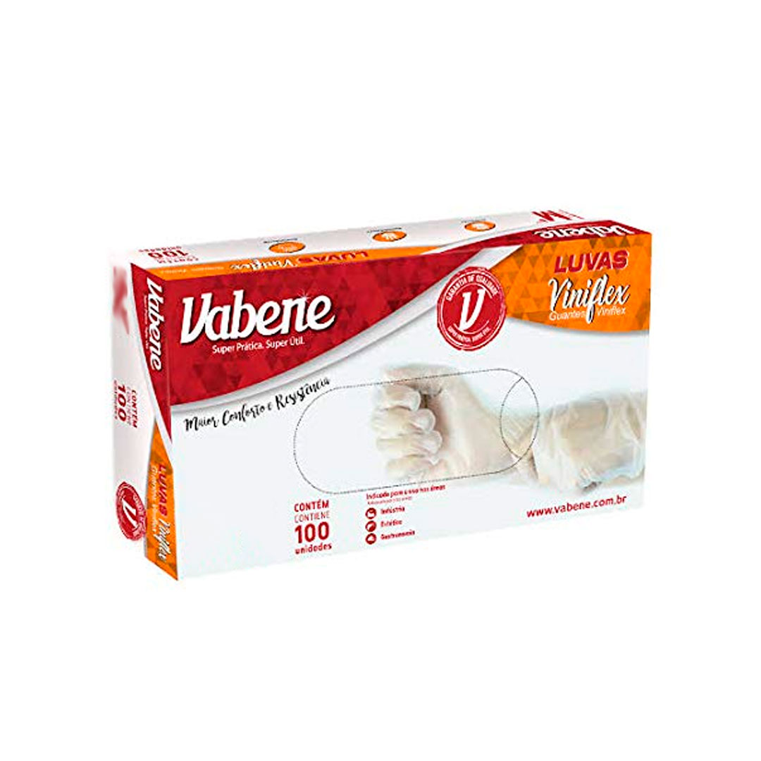 Imagem do produto Luva Viniflex Translucida C/100 Vabene - M