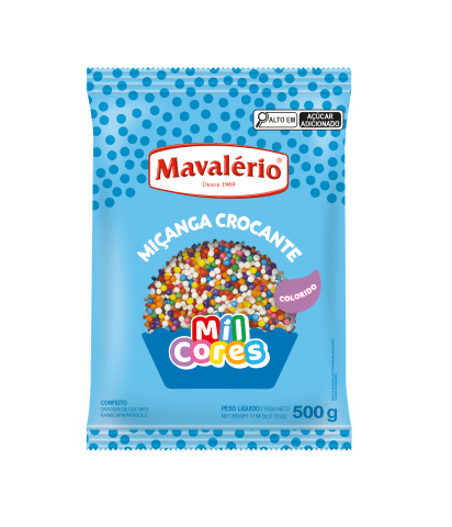 Imagem do produto Confeito Micanga Mil Cores 500g - Colorido