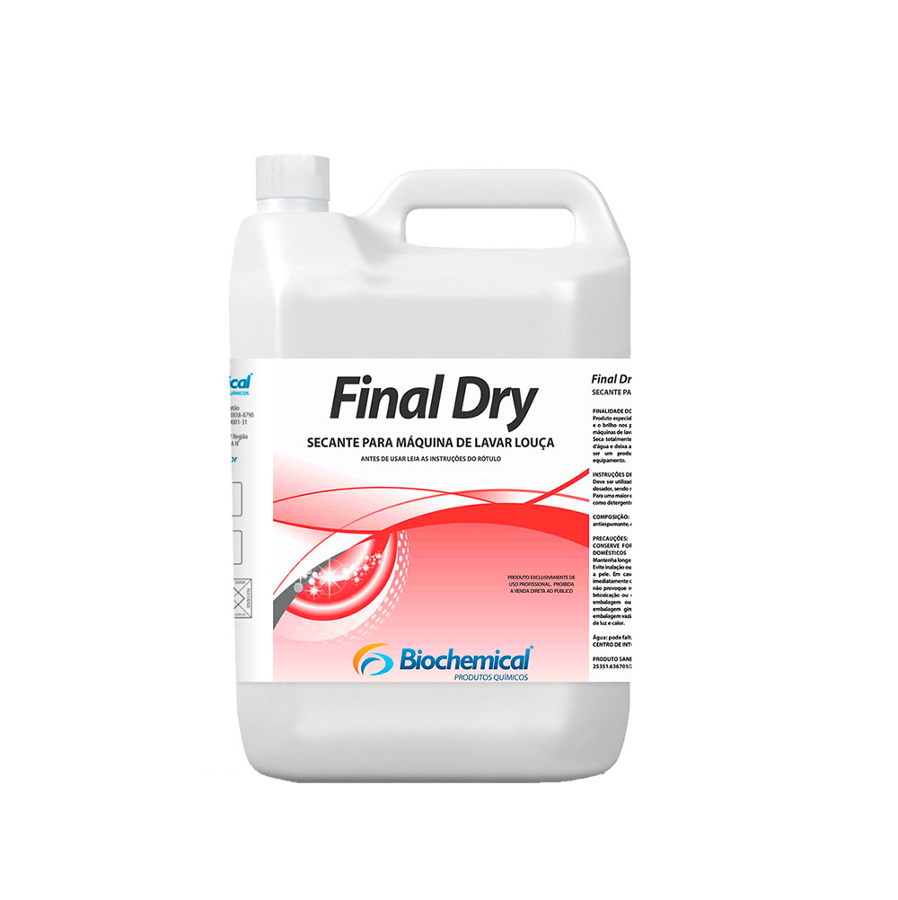 Imagem do produto Final Dry Secante Maq. Lavar Loucas5 L - Biochemica Lx