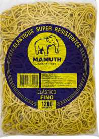 Imagem do produto Elástico nº 18 Mamuth com 1200 Unidades - Amarelo