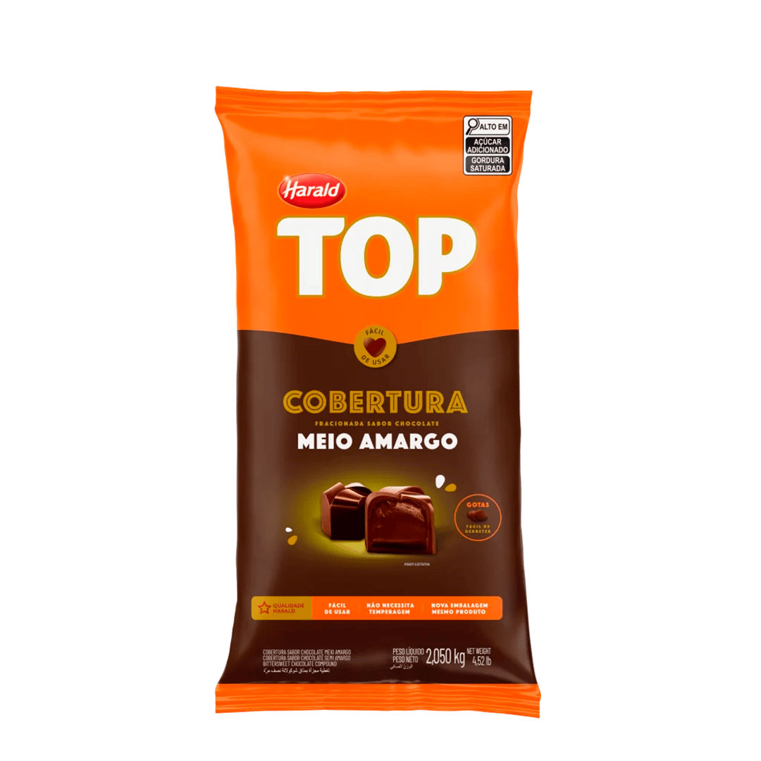 Imagem do produto Cobertura Gotas Harald Top 2,05Kg - Meio Amargo