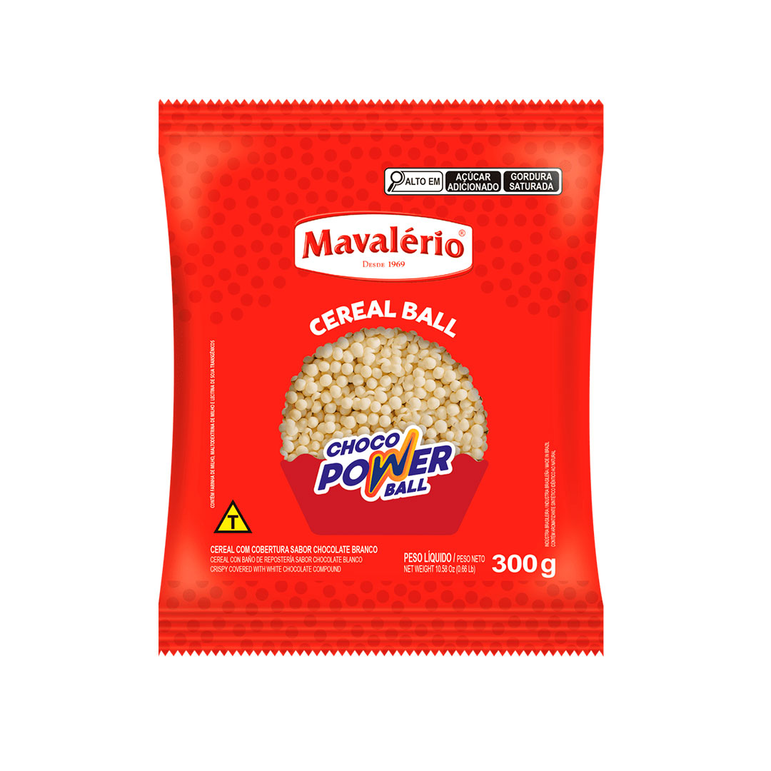 Imagem do produto Choco Power Ball Mini 300g - Branco