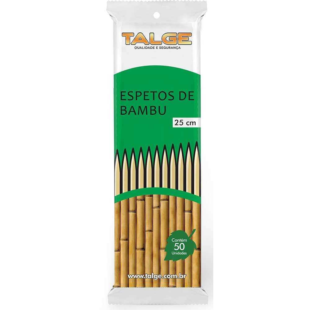 Imagem do produto Espeto Bambu 25cm Talge C/50 Cx/100