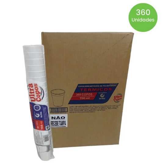 Imagem do produto Copo Isopor 700ml Pct/18 Cx/20 Ultra