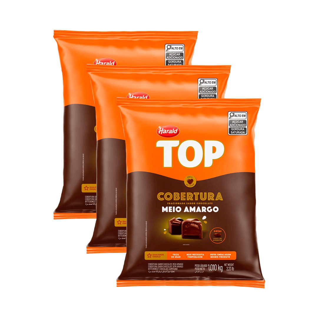 Imagem do produto Cobertura Gotas Harald Top 1,010Kg - Meio Amargo