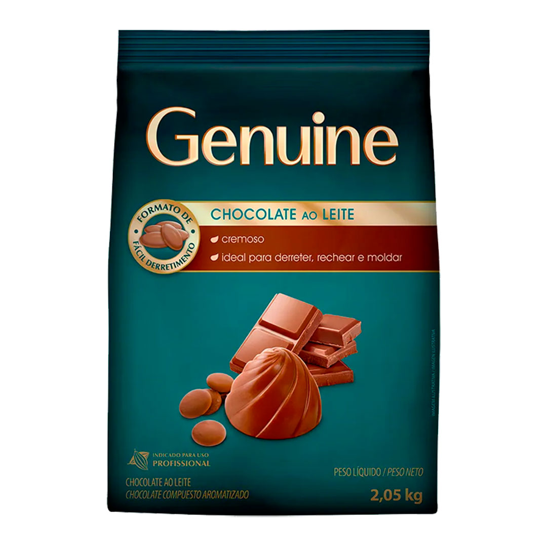 Imagem do produto Chocolate Em Gotas Genuine 205kg - Ao Leite