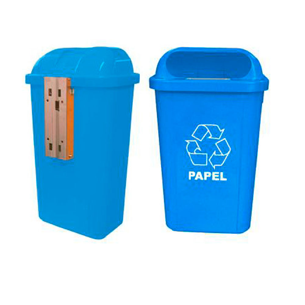 Imagem do produto Lixeira 50 L P/ Papel Azul - Encomenda