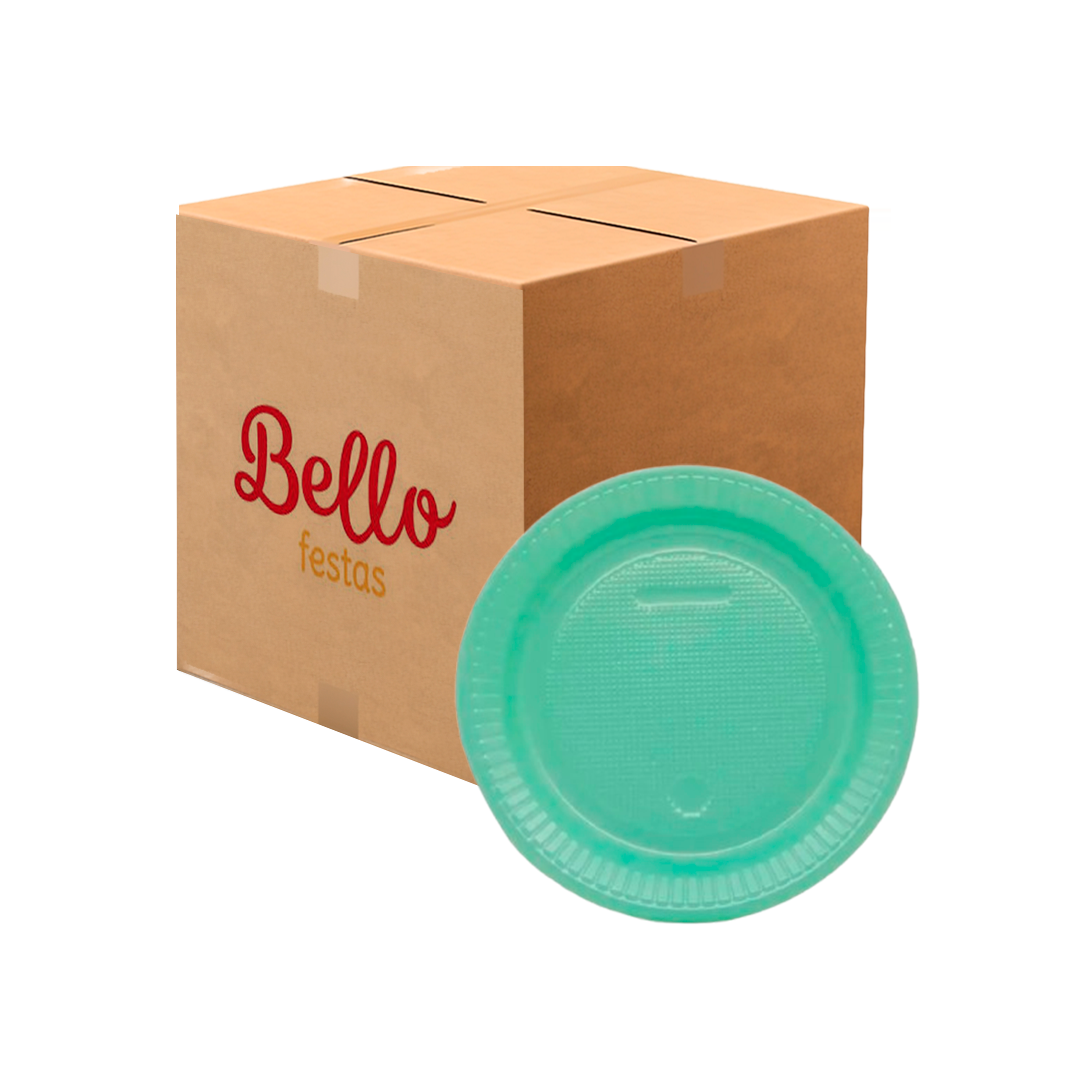 Imagem do produto Prato Plástico Pr 15 50x10 Bello Festa - Verde Menta
