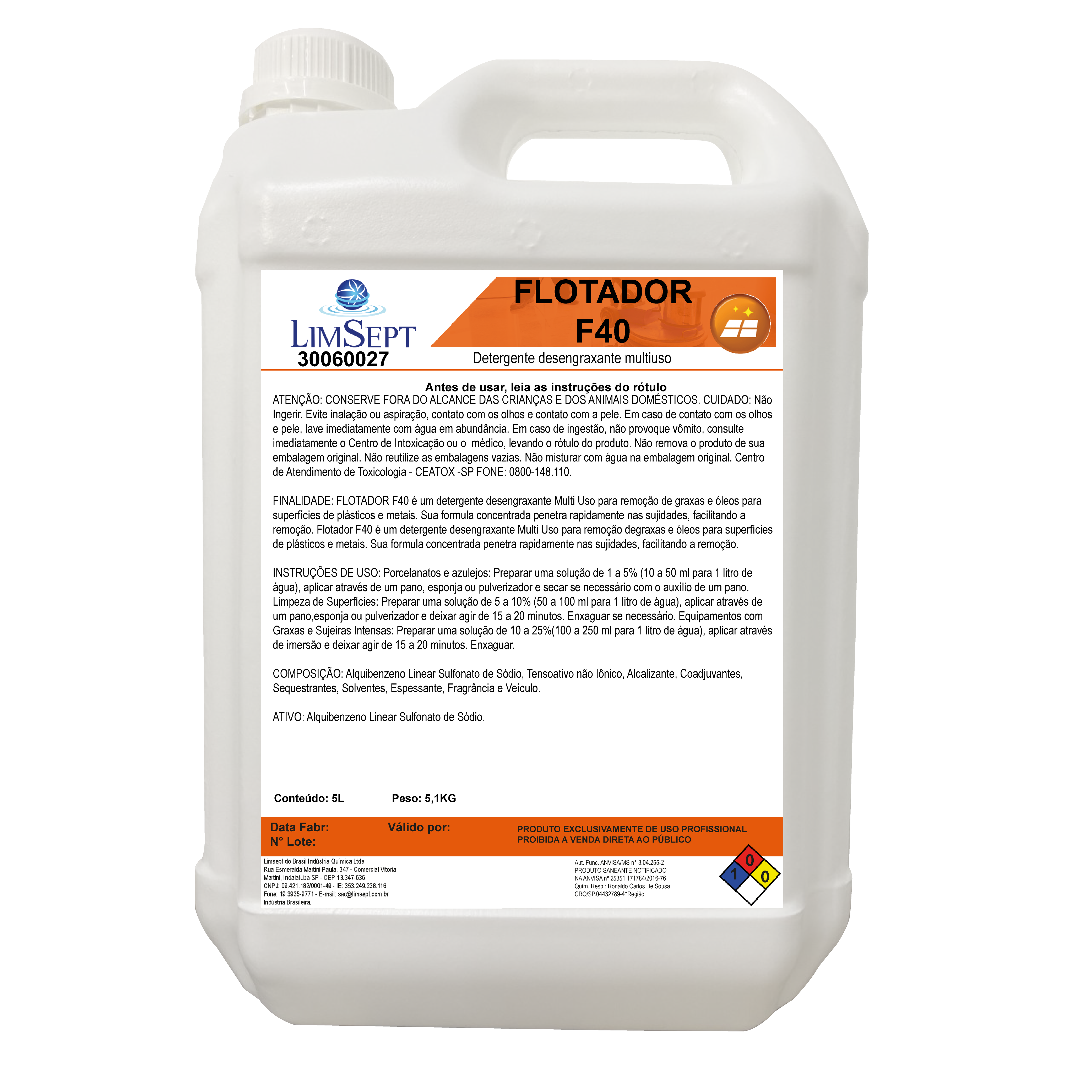 Imagem do produto Multiuso Flotador F40 Limsept