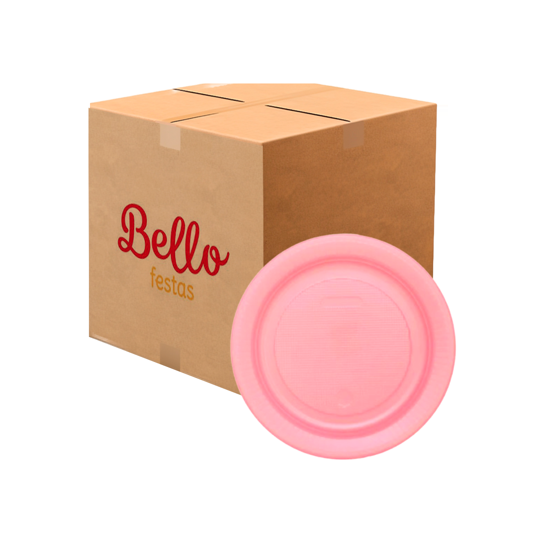 Imagem do produto Prato Plástico Pr 15 50x10 Bello Festa - Rosa Perolado