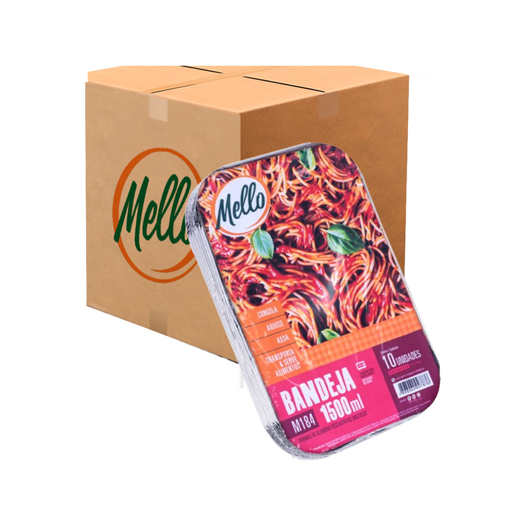 Imagem do produto Bandeja Alumínio 1500ml M184 C/10 Cx/14 Mello