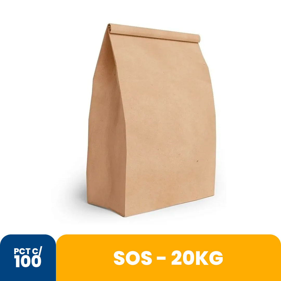 Imagem do produto Saco Sos Liso 20kg Com 100 30x33x15 Kambe
