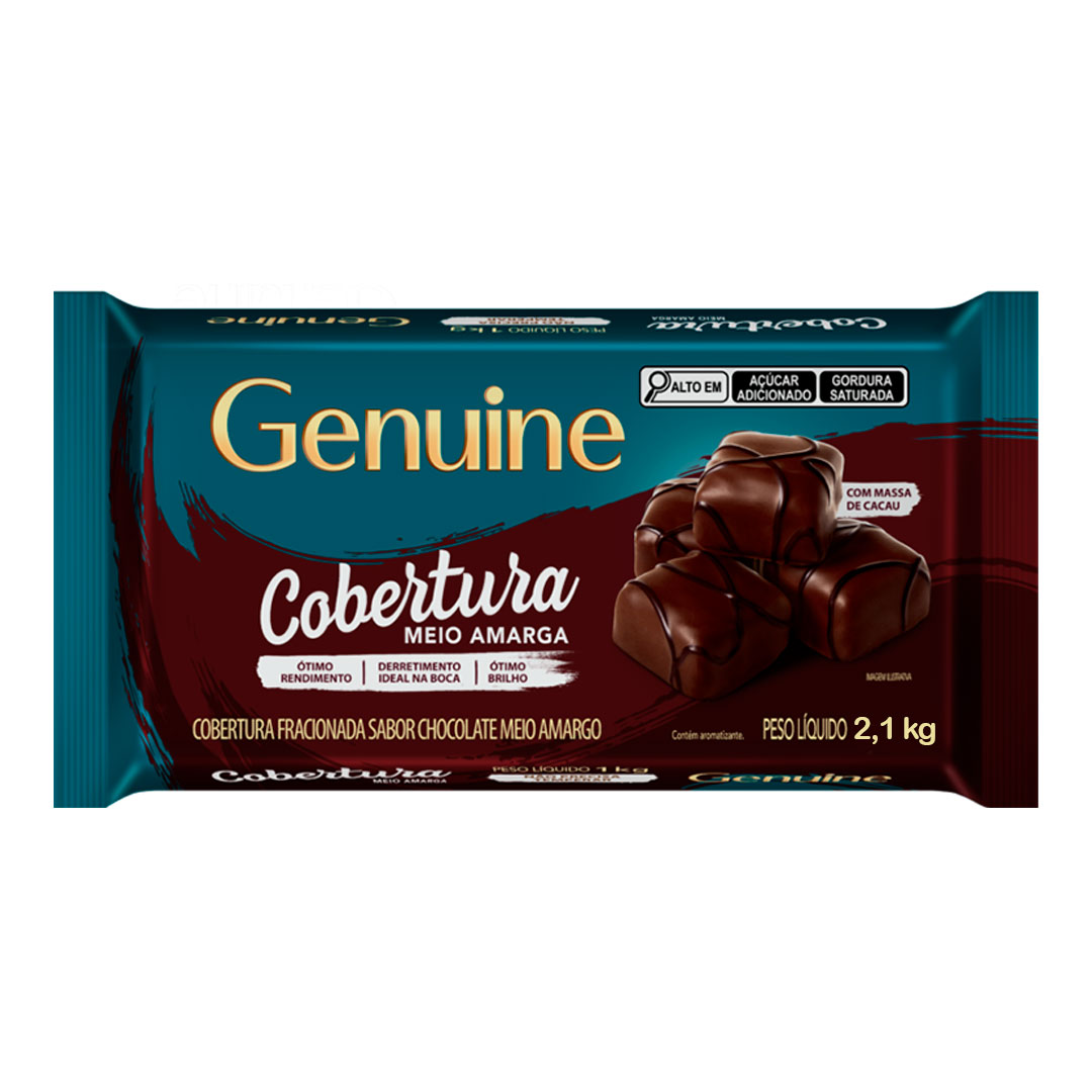 Imagem do produto Cobertura Barra Genuine 2,1Kg - Meio Amargo