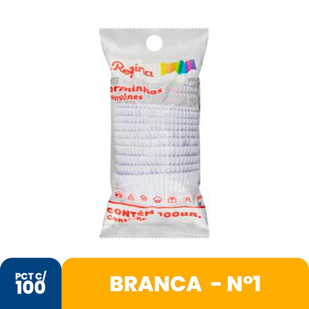 Imagem do produto Forminha Papel N1 Branca Regina Com 100